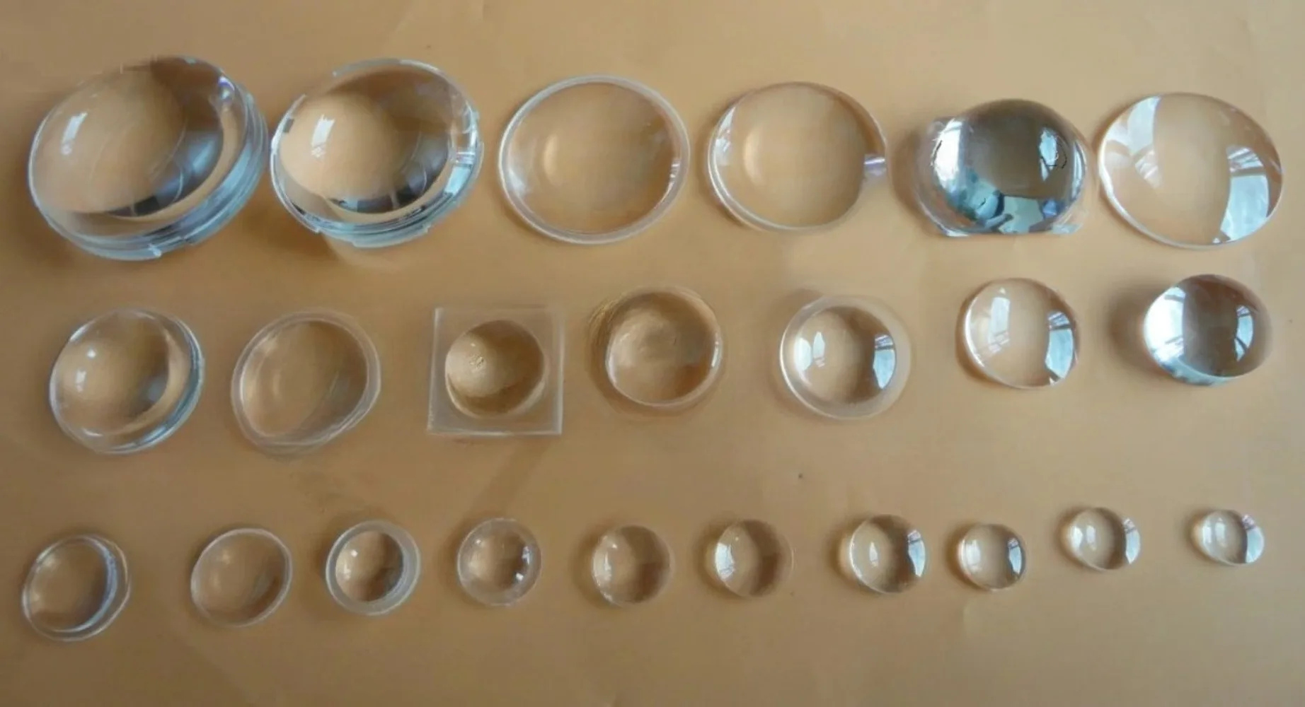 7-29mm PMMA Biconvex Lens Double Convex Optical Lens for High Power LED Lighting and DIY Focusing Projects