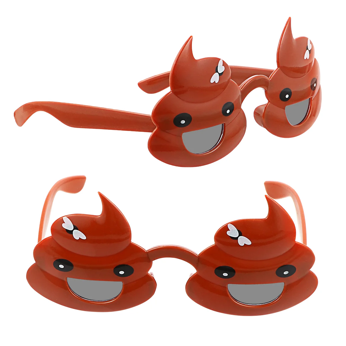 2 Pcs Decorative Eyeglasses Photo Props Rayan Toys for Kids Poop Prank Personality Abs