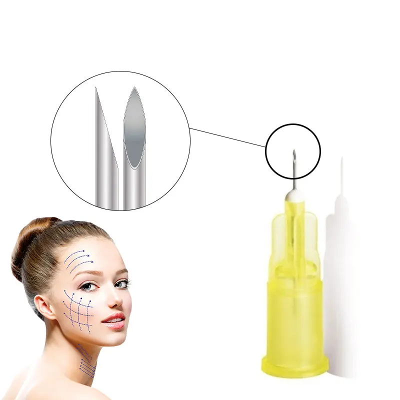 100Pcs Disposable Sterile Meso Needle 18G 30mm Ultra Fine Painless Mesotherapy Micro Injection Tip For Facial Skin Beauty Salon