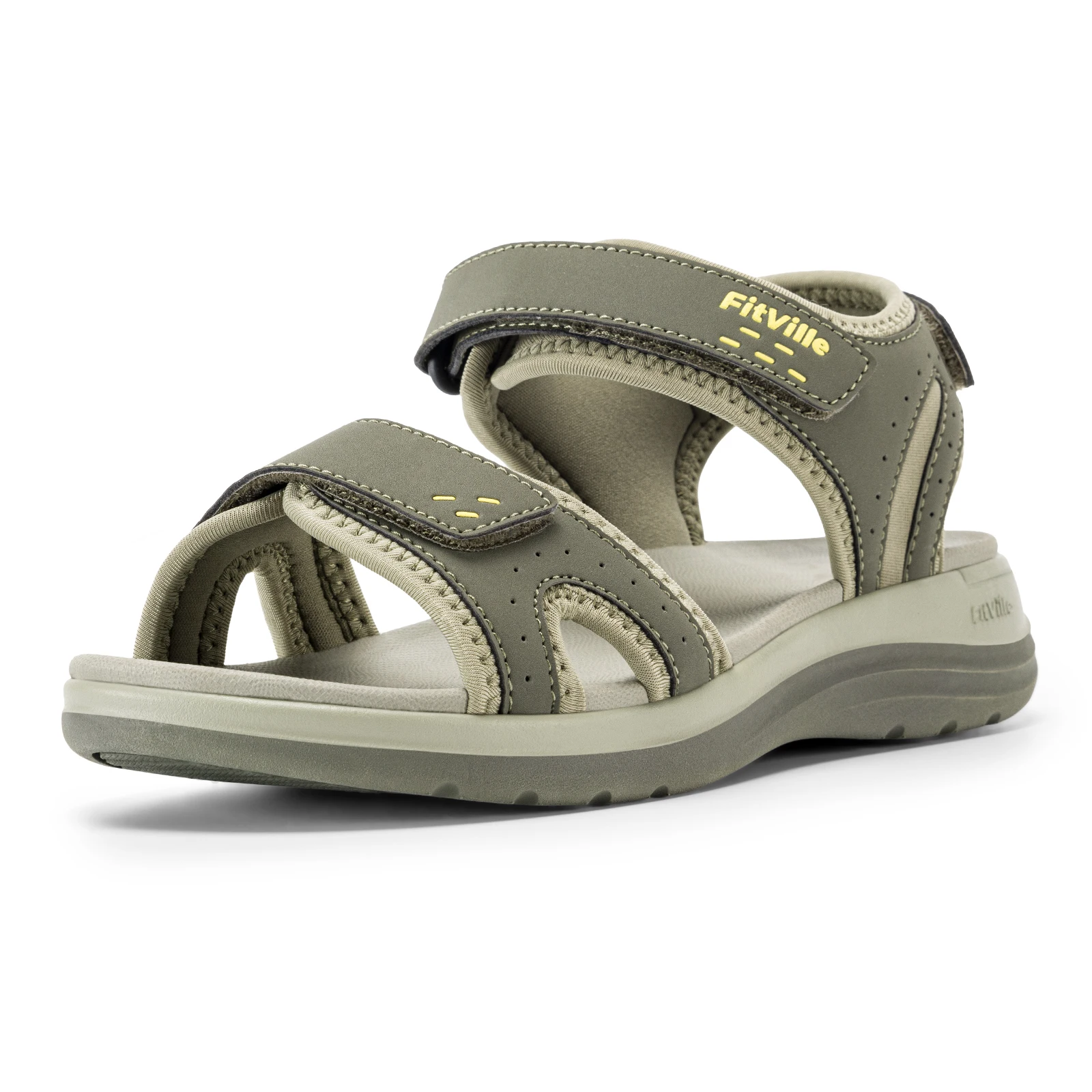 

FitVille Women's Summer Sandals Orthopedic Wide Beach Flat Sandal Casual Ladies Shoes for Women Arch Support Slipper Feet Relief