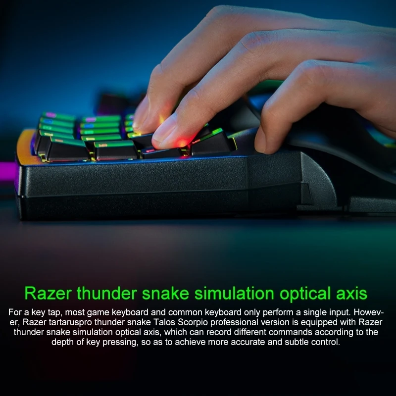 Razer Tartarus Pro Gaming Keypad 32 Keys Programmable Backlight Wired Keyboard