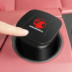 For Opel Vauxhall Insignia Grandland X Astra J K Crossland B Zafira C Car Ashtray Holder With LED Light Cigar Cigarette Ashtray