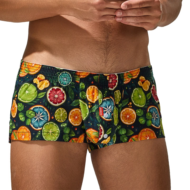 

Mens Summer Loose Shorts Fashion Comfortable Cotton Boxers Shorts Men Breathable Home Short Sweatpants Casual Shorts