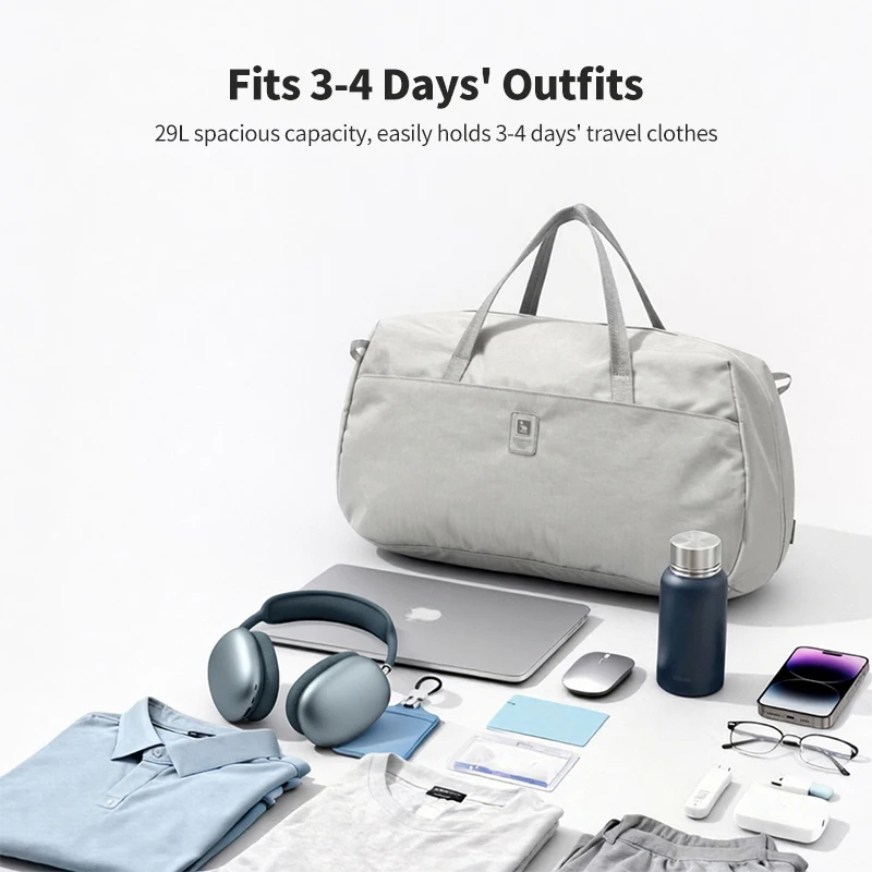 OIWAS Extra Large Capacity Fitness Sports Bag with Reflective Markings And Dry Wet Separation Zone for Travel