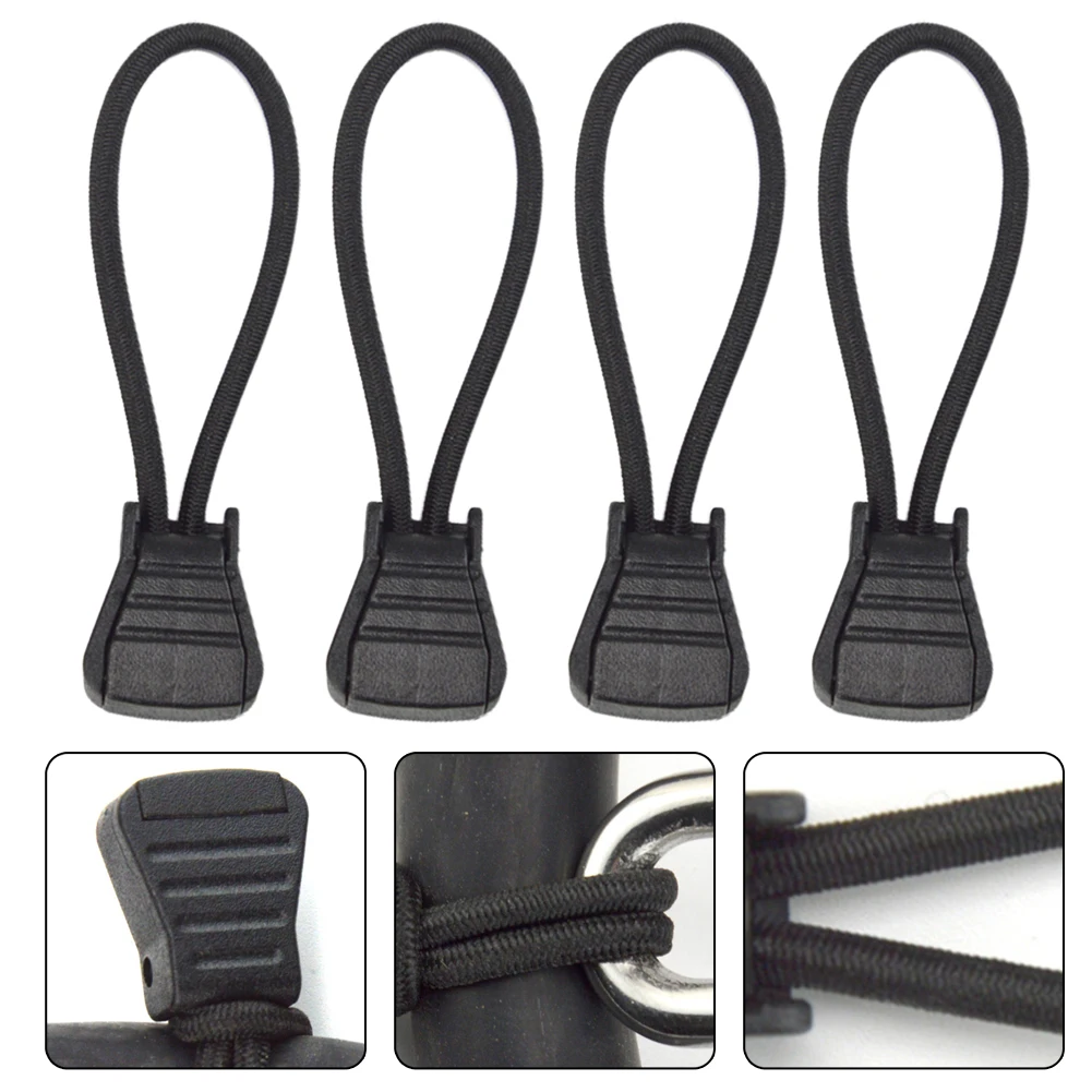 4Pcs Scuba Diving Diver Hose Clip Retainer Holder 6.5 Cm Elastic Bungee Rope Fixing Single End Clip Pipe Diving Accessories