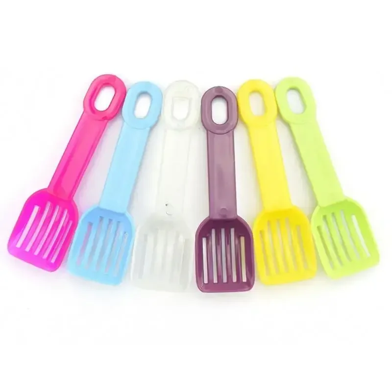 Pet Sand Spoon Hamster Bath Spoon Small Animal Sand Spoon Plastic Small Litter Scoop Guinea Pig Cleaning Tool Hamster Supplies