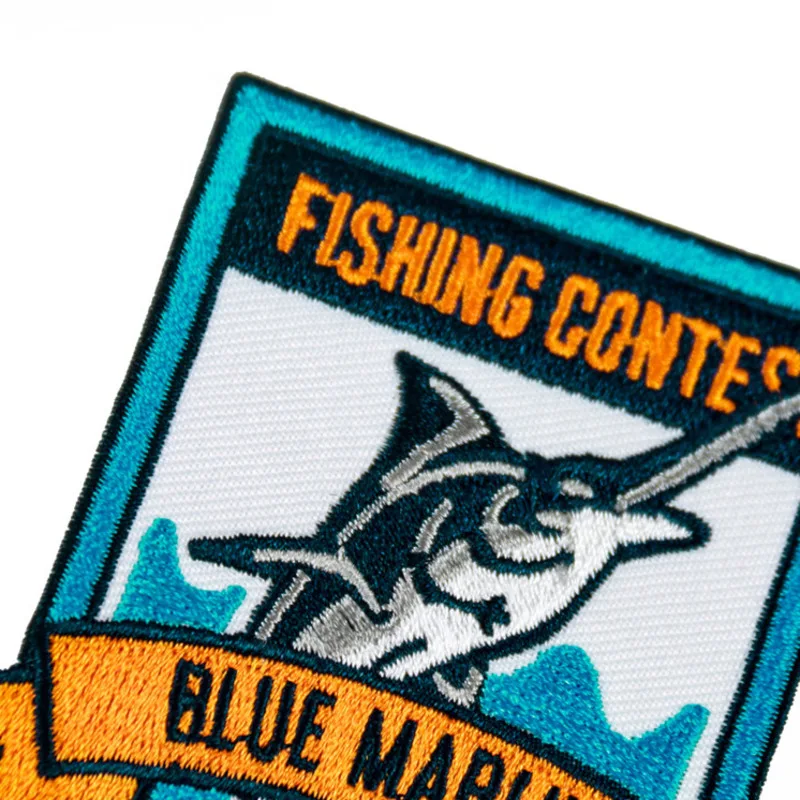 Classic Fishing Embroidery Badge Fishing Expert Outdoor Jacket Ironing Patch DIY Hat Brim Decorative Patches For Man