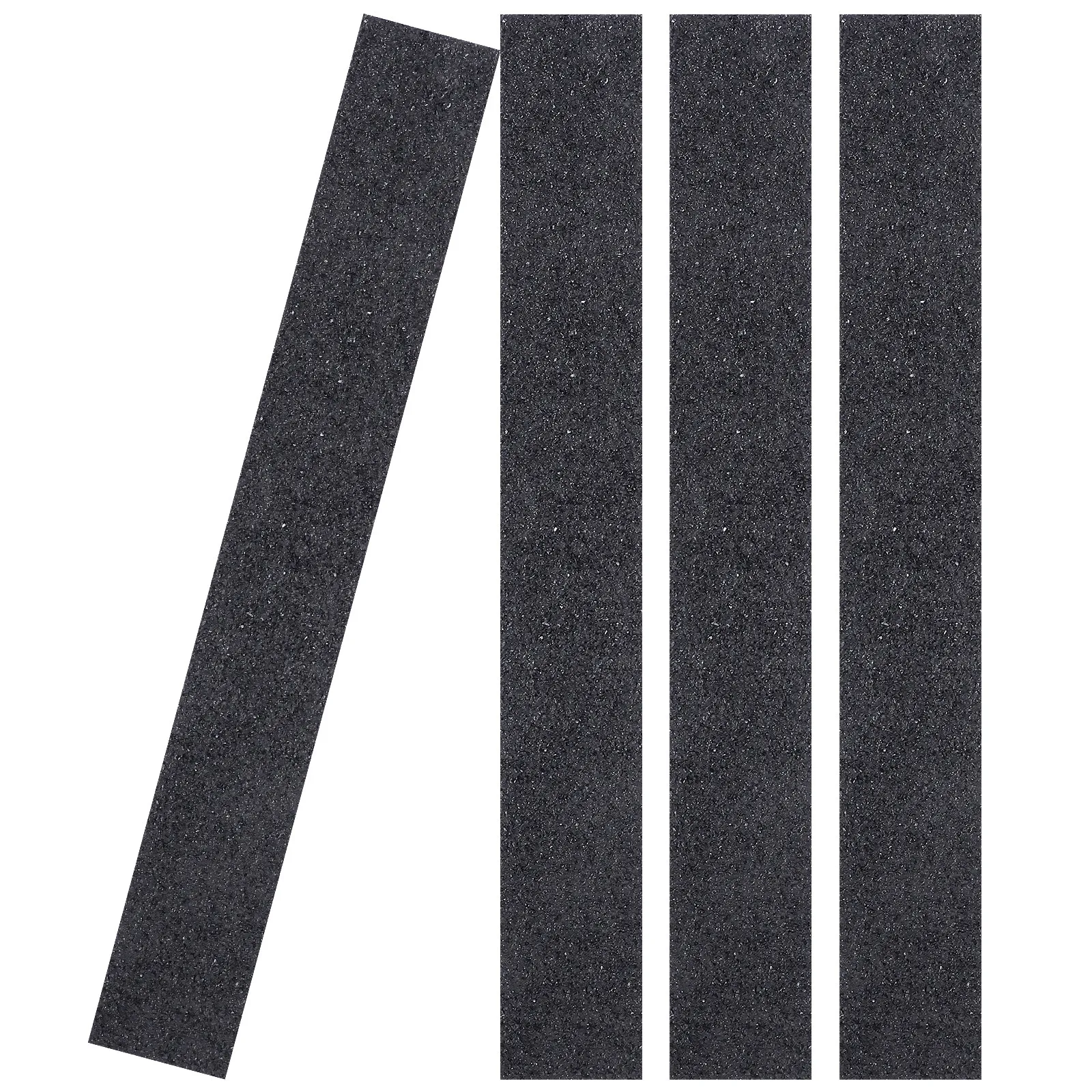 4Pcs Rubber Granule Anti Slip Stair Strips Self Adhesive Heavy Duty Non Skid Grip Tape Indoor Outdoor Step Edge Safety Stickers