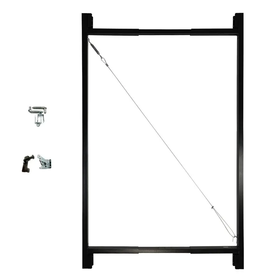 

AG72LTPZR0110 Medium Wide Corrosion Resisting Steel FullFrame AntiSag Fence Gate Kit Fits Openings of 36 72