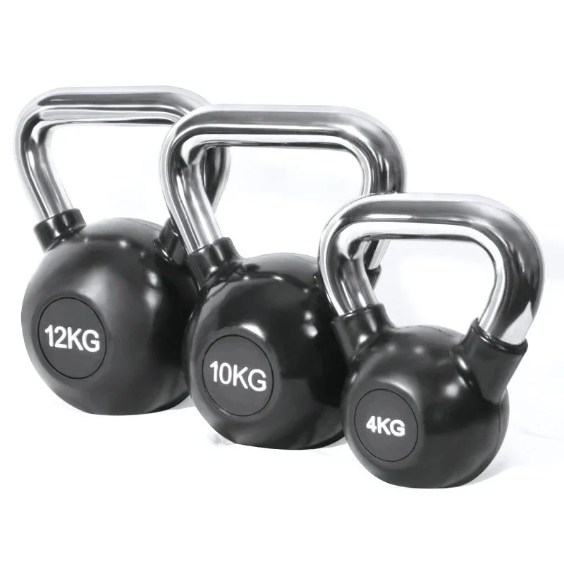High Quality Rubber Kettlebells Weight Custom Logo Rubber Kettle Bell for Fitness Equipmentpromote sales
