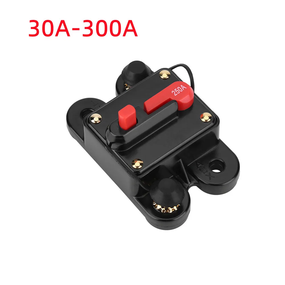 50A 60A 80A 100A 125A 150A 200A 300A Optional Car Audio Amplifier Inline Circuit Breaker Fuse Waterproof For 12V Protection