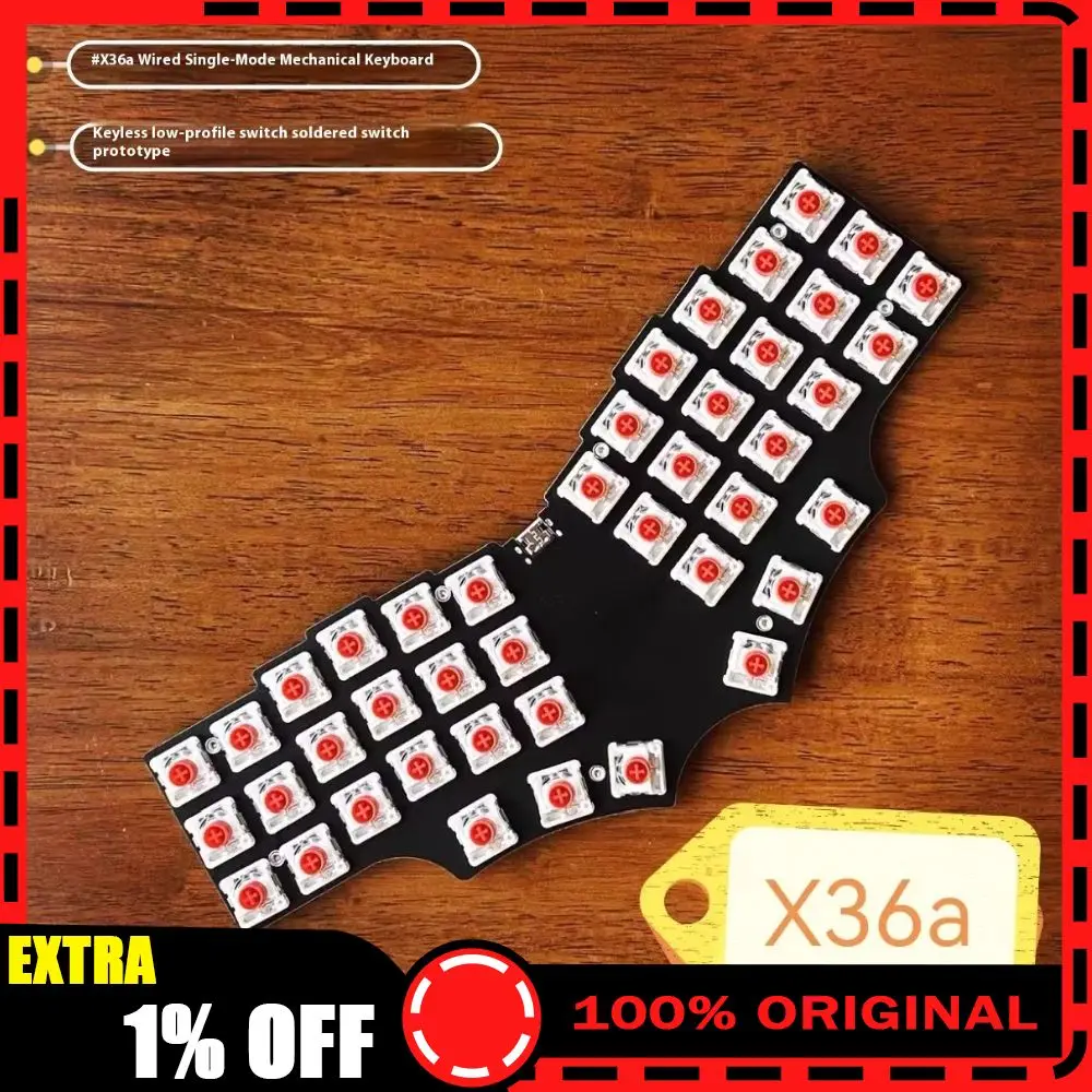 

X36a Keyboard Corne V4 Layout Wired 42keys Integrated Ergonomic Mechanical Keyboard Support Qmk Vial Custom Gamer Accessory