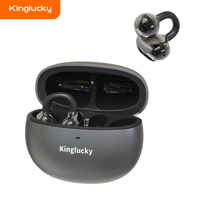 

KINGLUCKY I121 for Wireless Clip-on Headphones BT5.3 LED Battery Indicator and JL Chipset Earbuds for Sports