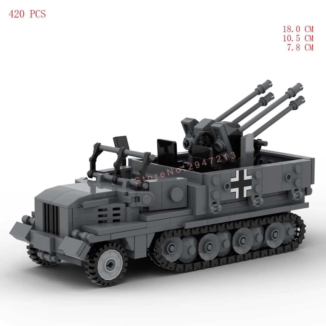 hot military Technology weapons equipment SDKFZ 11 vehicles army Lightning war model bricks moc Building Blocks toys for gift