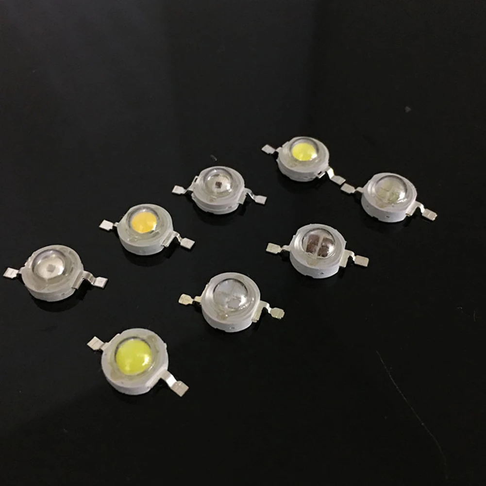 Super Bright LED Lamp Beads, luz noturna para lanterna, palco, quintal bulbo, acessórios de iluminação, 1W, 10pcs, conjunto