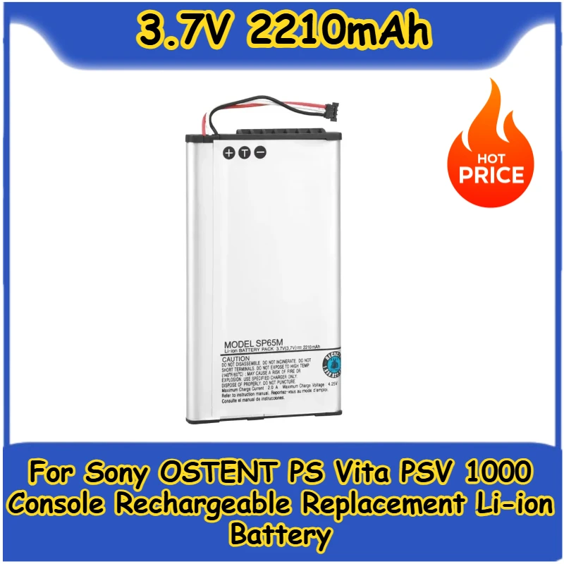 3,7 В 2210 мАч SP65M для консоли Sony OSTENT PS Vita PSV 1000, сменная литий-ионная аккумуляторная батарея 3,7 В 2210 мАч SP65M для консоли Sony OSTENT PS Vita PSV 1000, сменная литий-ионная аккумуляторная батарея