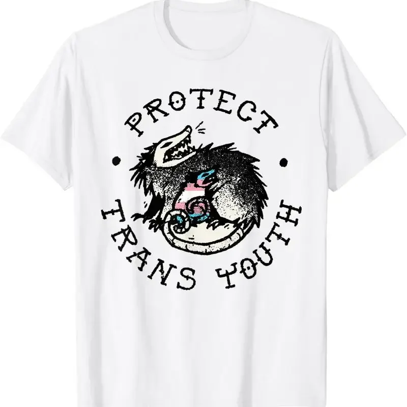 Protect Trans Youth Opossum Support Transgender LGBT Pride T Shirt