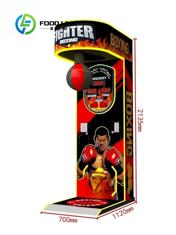 Street Amusement Ultimate Big Boxing Punch Machine Game Arcade Machine Coin Operated on Sale