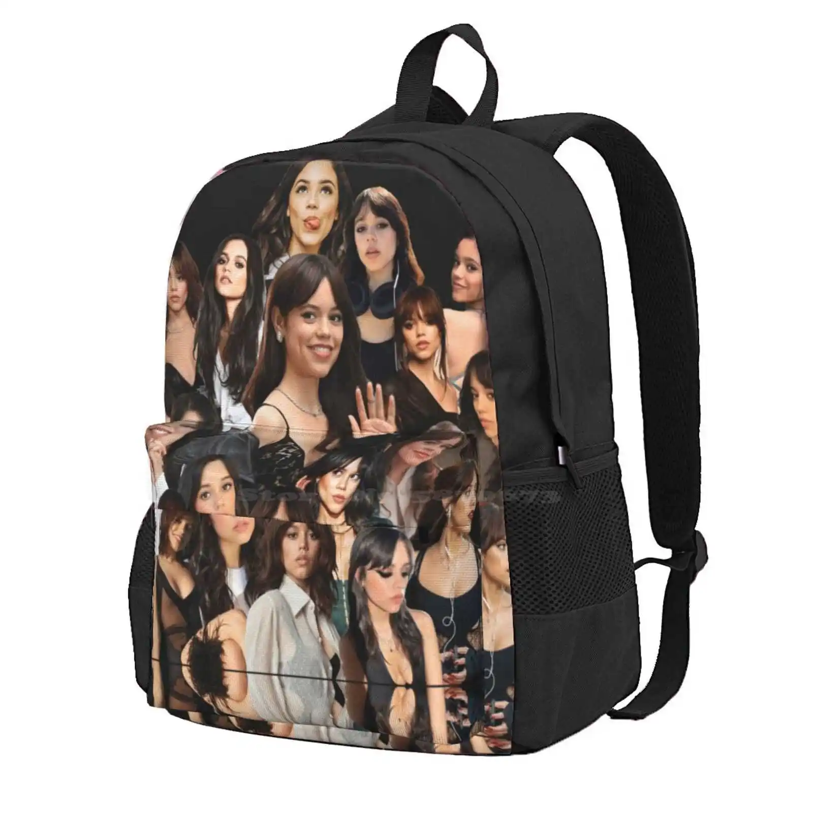 

High Quality Jenna Ortega Photo Collage Hot Sale Schoolbag Backpack Fashion Bags Jenna Ortega Photo Collage