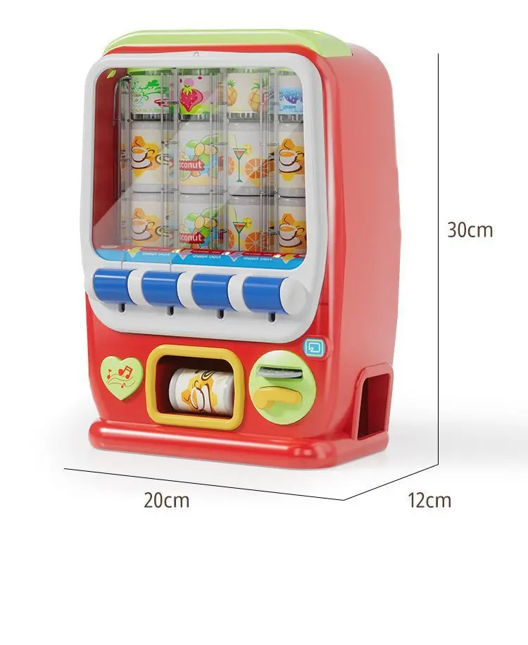 Hot-selling Children\'s Simulation Coin Operated Beverage Vending Machine Self-service Cute Funny festival birthday Kid gift Toy