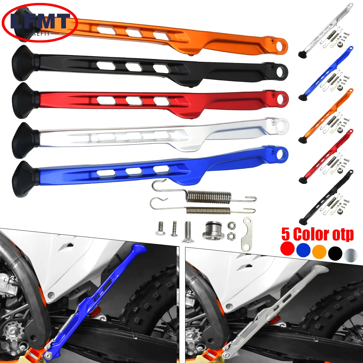 

For Husqvarna TC FC TE FE TX FX 125-501 for KTM EXC EXCF SX SXF XC XCF XCW TPI 2008-2024 Motorcycle Parking Side Stand Kickstand