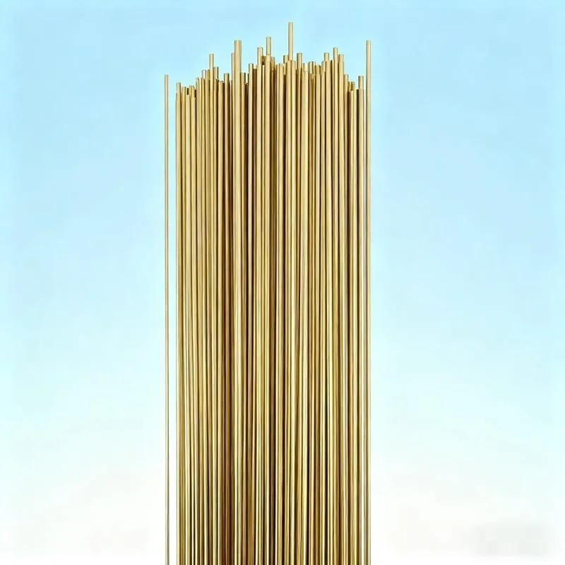 2Pc d2×200mm Copper Alloy Welding Rod Low Melting Point for Copper Pipe Radiator Cu-Al Welding