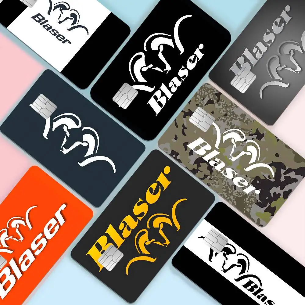 Blaser Logo Game Film Cover Sticker Case for Small Chip Credit Debit Card Front Side
