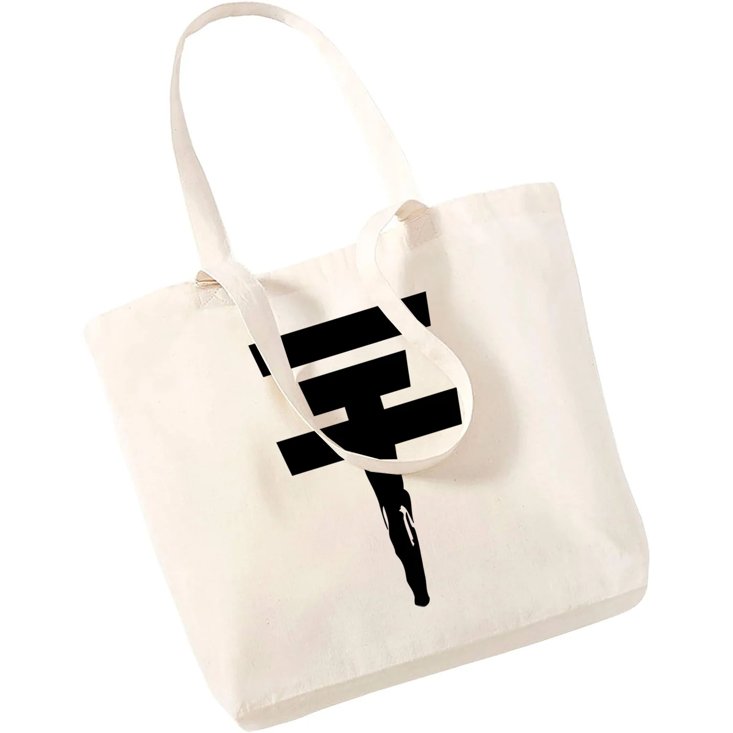 Tokio Hotel Group Music Y2K Rock Shopping Black Bags Canvas Tote Bag Mom Reusable Cloth Harajuku Bag Handbag Shoulder Bag