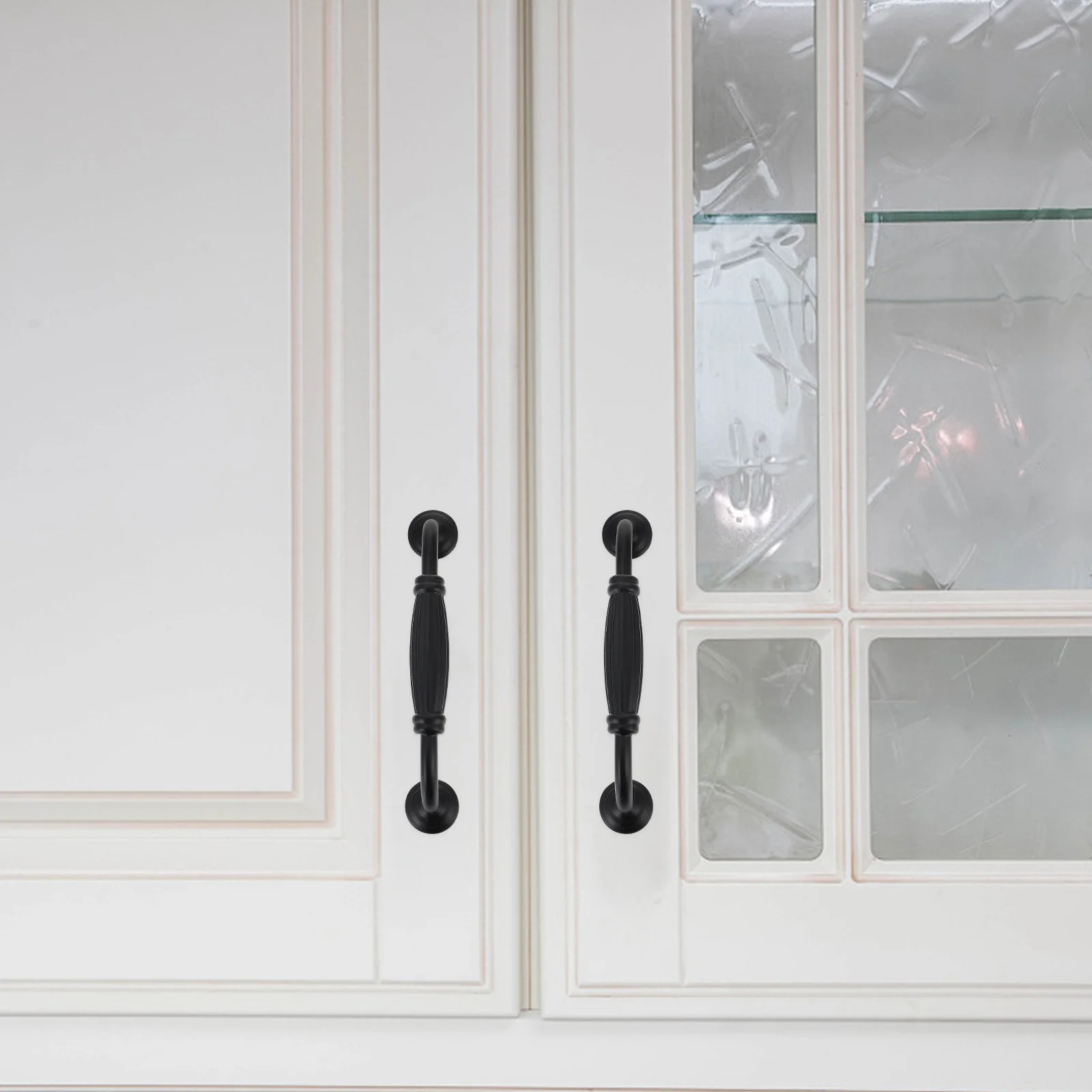 

6Pcs Furniture Handles Modern Style Cabinet Door Pulls for Drawer Wardrobe Kitchen Bathroom Aluminum Alloy Replacement Knobs