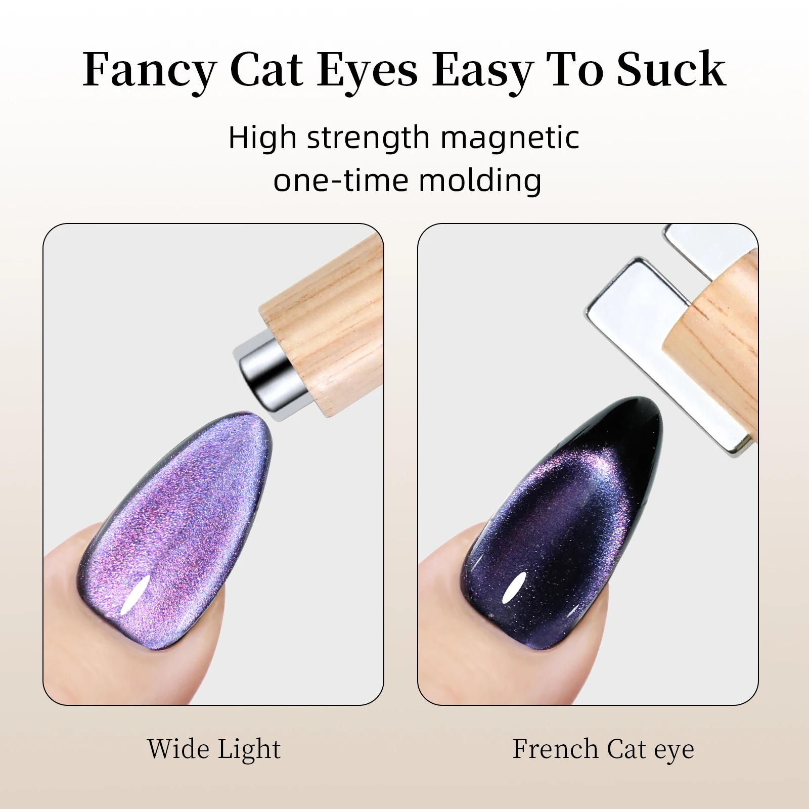 Removable Multi-Functional Strong Cat's Eye Magnetic Stick Gel Polish Glitter Effect Design Tools Cylinder Double-End Magnet image 4