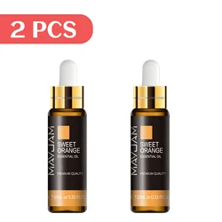 MAYJAM 2pcs Pure Essential Oils with Dropper Sweet Orange Lavender Jasmine Eucalyptus Vanilla Sandalwood Cajeput Vetiver Sage