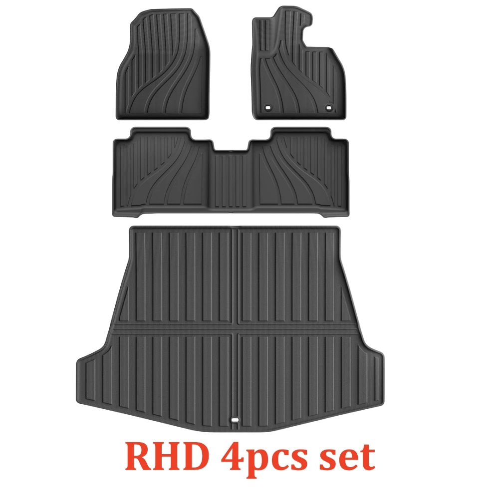 Für Subaru Solterra/Toyota BZ4X 2023 2024 2025 TPE 3D Autofußmatten Kofferraumauskleidung Kofferraum-/Rückenlehnenpolster Wasserdicht LHD RHD – Detail 8