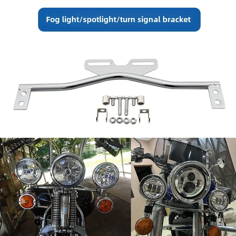 

1PCS Universal Motorcycle Fog Light Bracket Motorbike Headlight Turn Signal Lamp Auxiliary Bar Holder For Harley Honda Suzuki