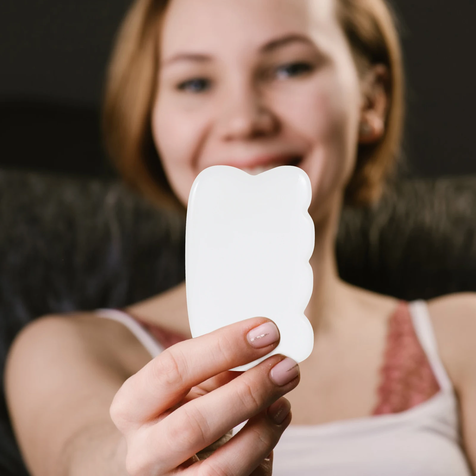 4 قطعة مجموعة مدلك غوا شا اليشم الجسم والوجه كشط المجلس لتعزيز الدورة الدموية بشكل فعال أداة العناية بالبشرة غير المهيجة #4