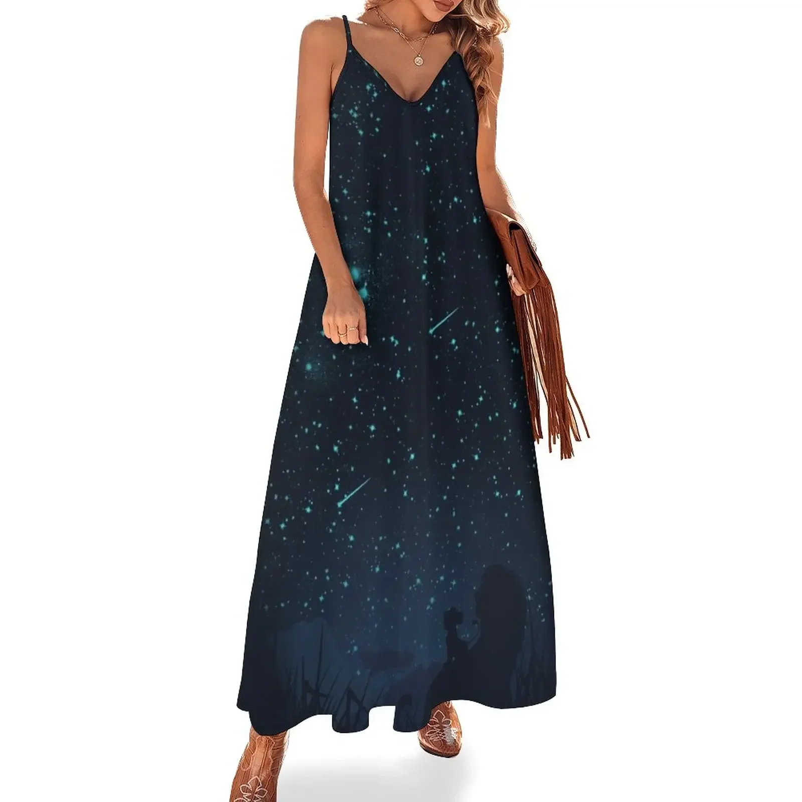 

Under The Stars Sleeveless Dress elegant evening dresses for women 2024 dresses with long sleeves Women's skirt Dress