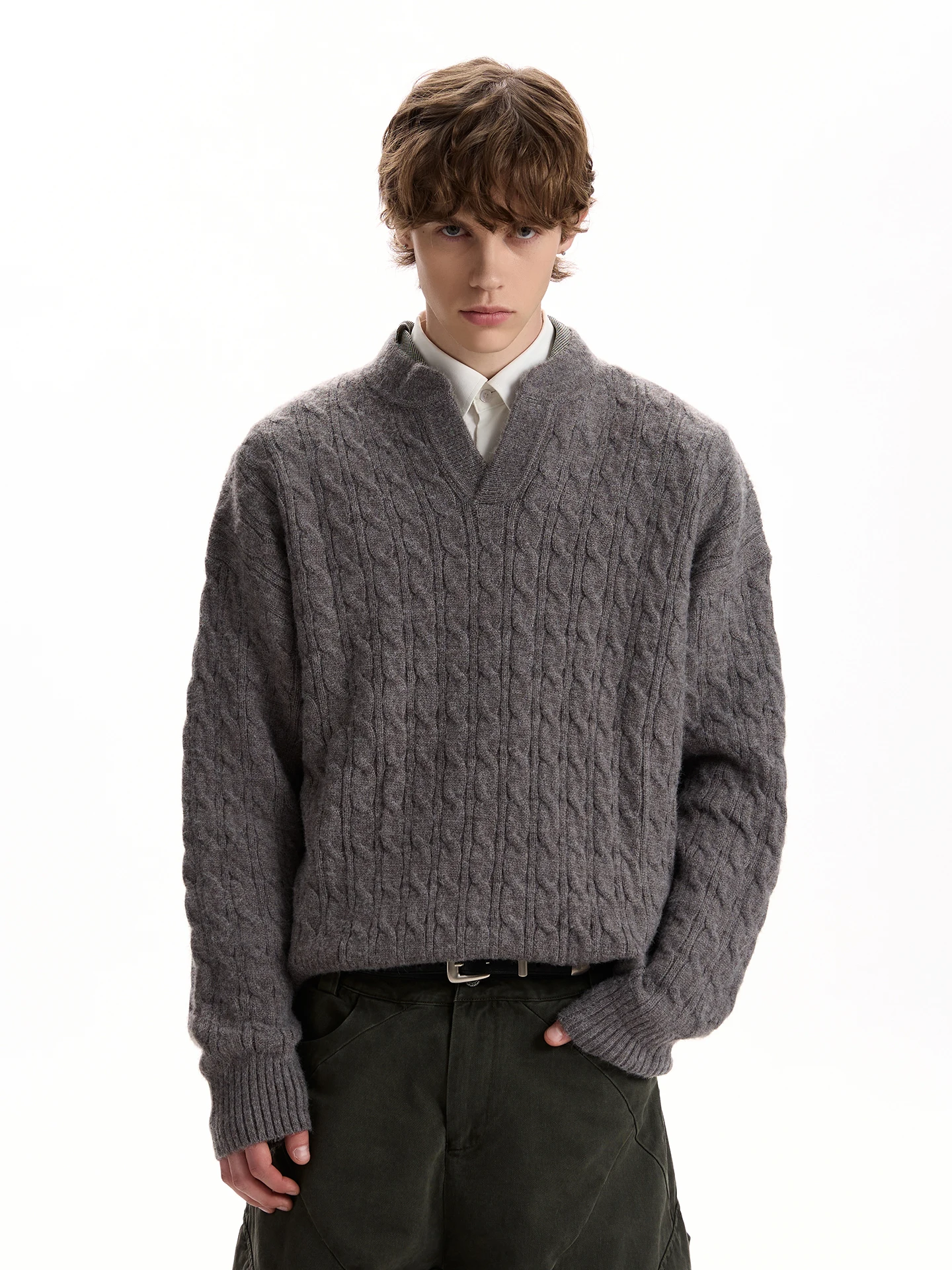 

American Retro Twisted Knit Sweater for Men And Women Lazy Old Money Sle High End Feeling Autumn Winter Casual Top