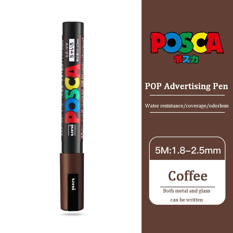 Uni posca Acrylmarker, PC-5M, 29 Farben, Rotulador Permanent, POP-Poster/Graffiti/Farbe, ру Font, Glas, Rock, Keramikmarker
