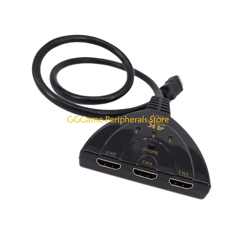 

U55B 3 Input 1 Output HDTV Switcher 4K Resolution Multiple Devices Compatibility