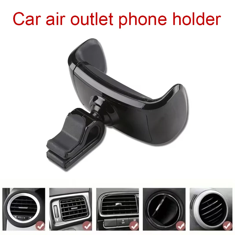 

Car Vent Phone Holder With 360° Rotating Phone Navigation Mount Plastic Car Phone Holder Portable 360 Degree Rotatable Bracket