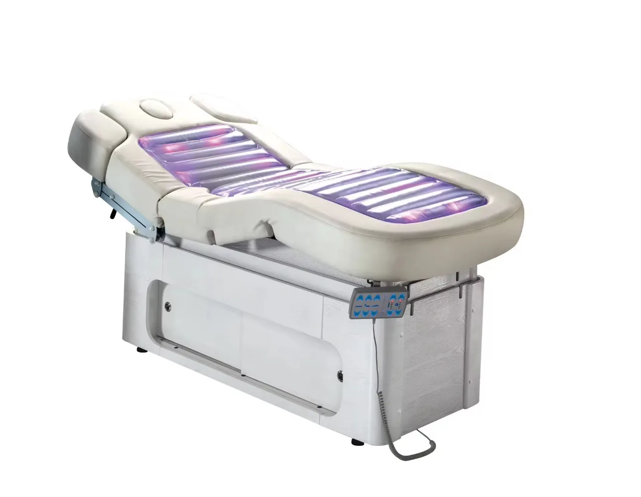 Folding bed electric 4-motor function, different levels of beauty salon massage tables