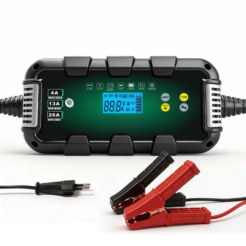 26A Smart Car Battery Charger 12V High Power AGM Lithium Lead Oxide Battery Charger