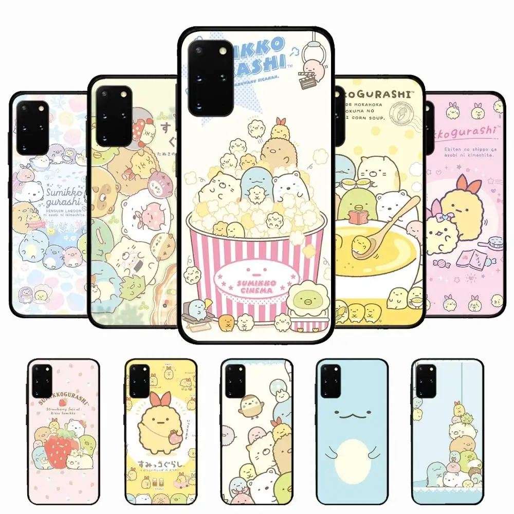 Character S-Sumikkogurashi Phone Case For Samsung S 24 Fe 25 Ultra Plus 20 Lite 21 30 22 23 24 22 Ultra 5G Fundas