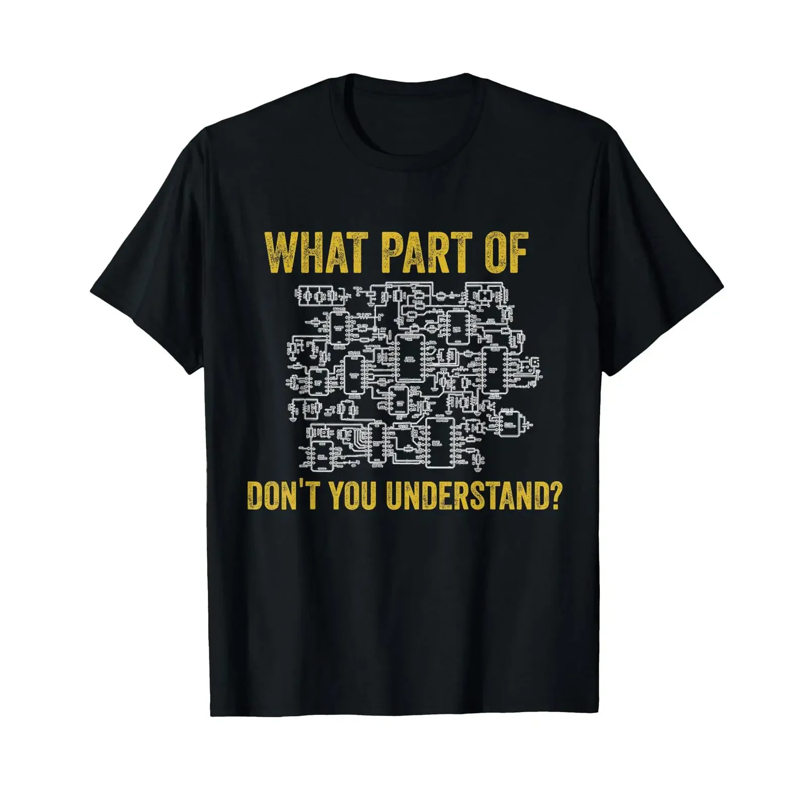 T-shirt humoristique pour électricien « Quelle partie de « Ne comprenais-tu pas » ne comprends-tu pas ? », vintage, délavé, respirant, streetwear décontracté pour homme
