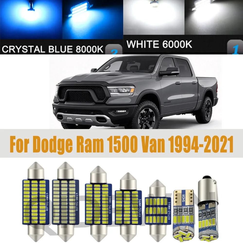 Car LED Interior Light For Dodge Ram 1500 Van 1994 2000 2010 2011 2014 2015 2016 2017 2018 2019 2020 2021 Accessories Canbus