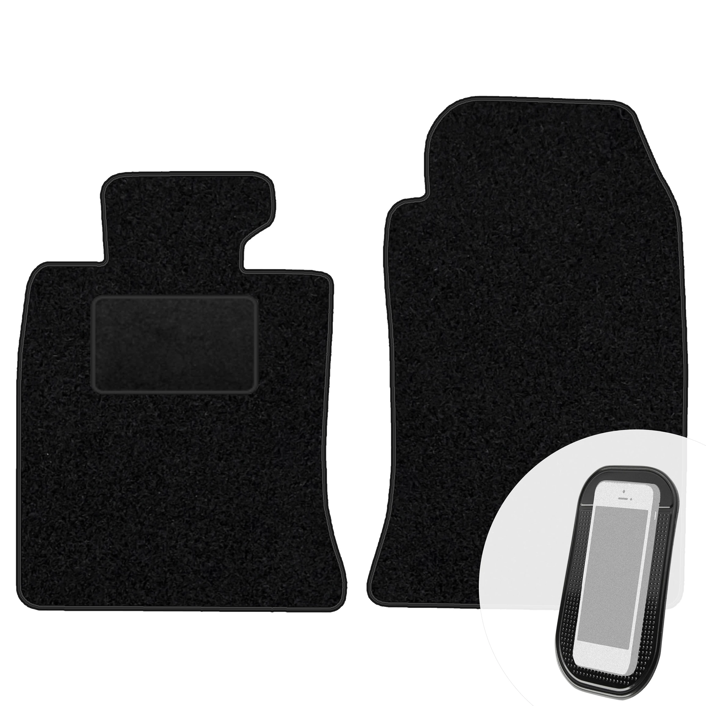 Veloursmatten Przody Zwart voor BMW Mini Cooper R50 I 2001-2006