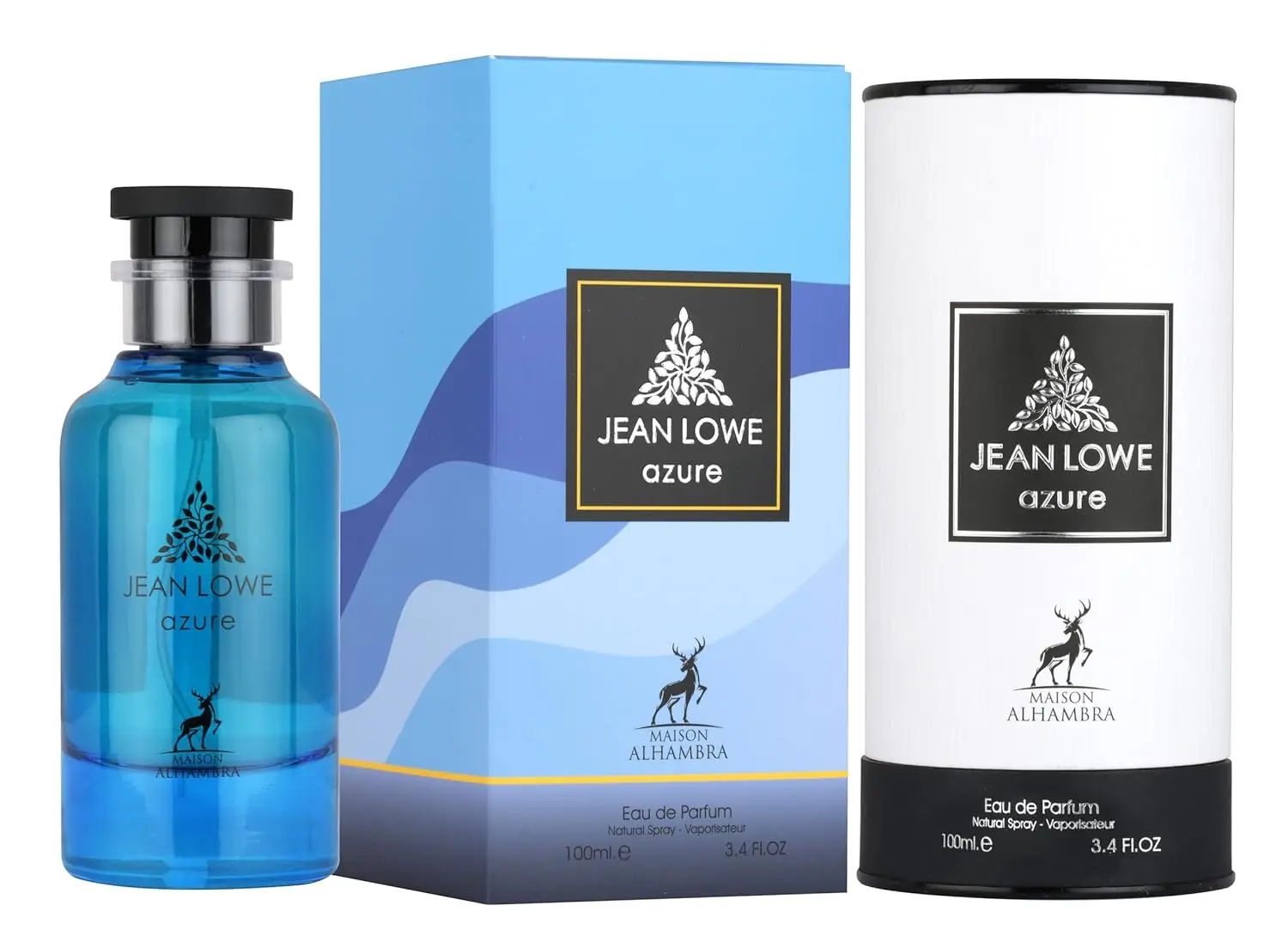 Maison Alhambra Jean Lowe Azure Unisex Eau de Parfum 3.4oz - عطر الحمضيات الطازجة والخشبية، هدية فاخرة لعيد الميلاد #2