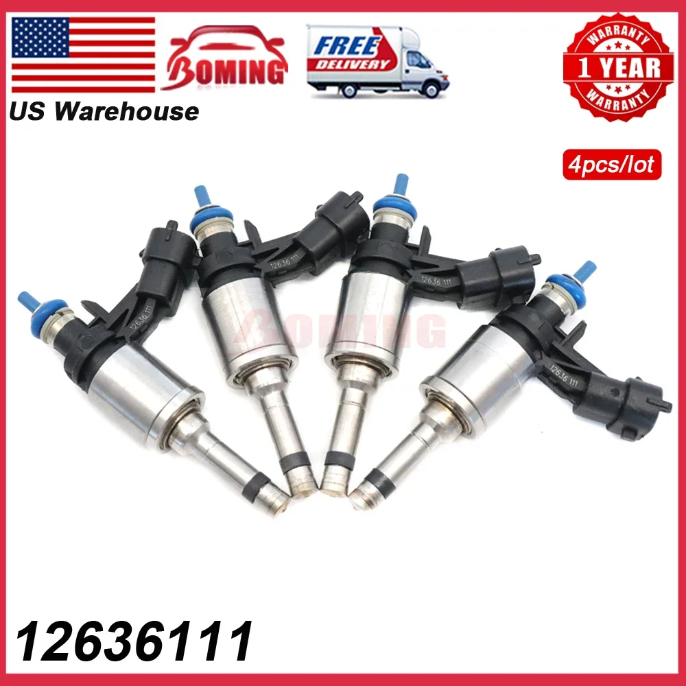 4PCS Car Fuel Injector 12636111 For BUICK REGAL Verano CHEVROLET HHR 2011-2016 For Saturn Sky Red Line 2010 2.0 New