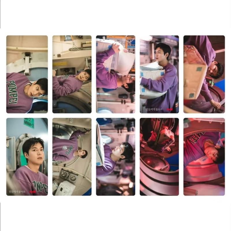 10PC/SET Korean Idol Lee Minho Magazine Cover Poster Card Stickers Li Minhao Lifestyle Photos Bus Meal Phone Notebook DIY Decor