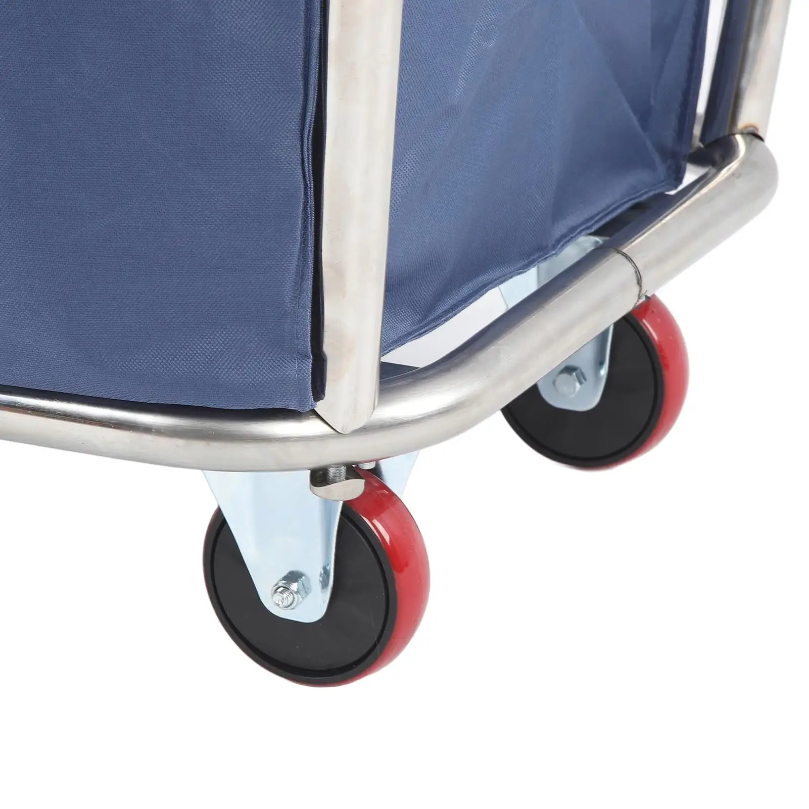 Heavy Duty Stainless  Commercial Laundry Cart - 350L Industrial Rolling Hamper Basket