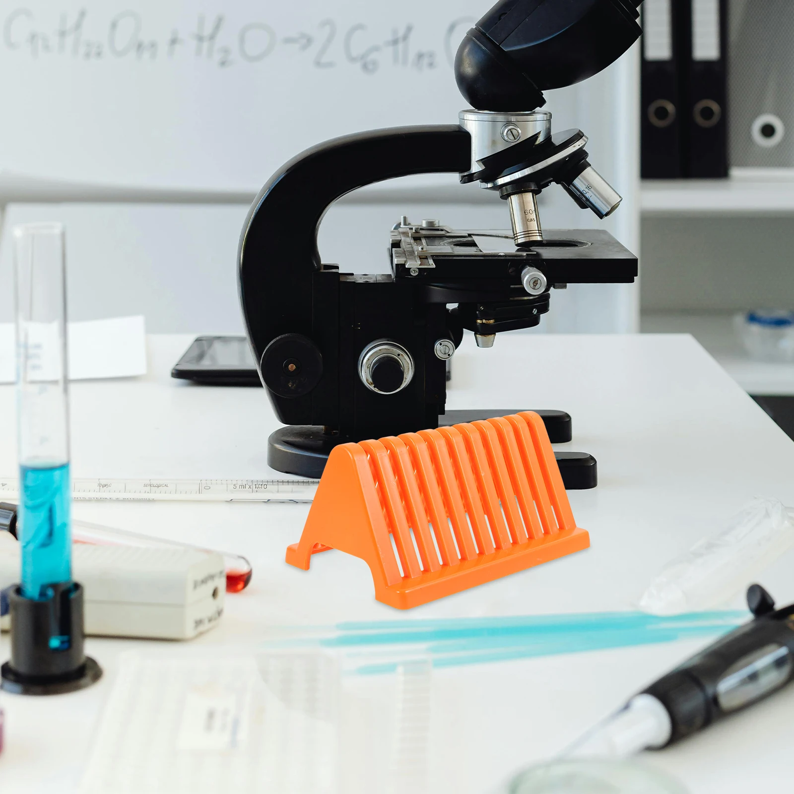 

2Pcs Microscope Slides Staining Racks Plastic PP Desktop Convenient Storage Vibrant Color Aesthetic Appeal